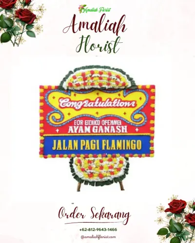 Bunga Papan Congratulation di Kamal Muara